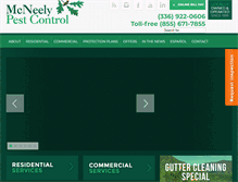 Tablet Screenshot of mcneelypest.com